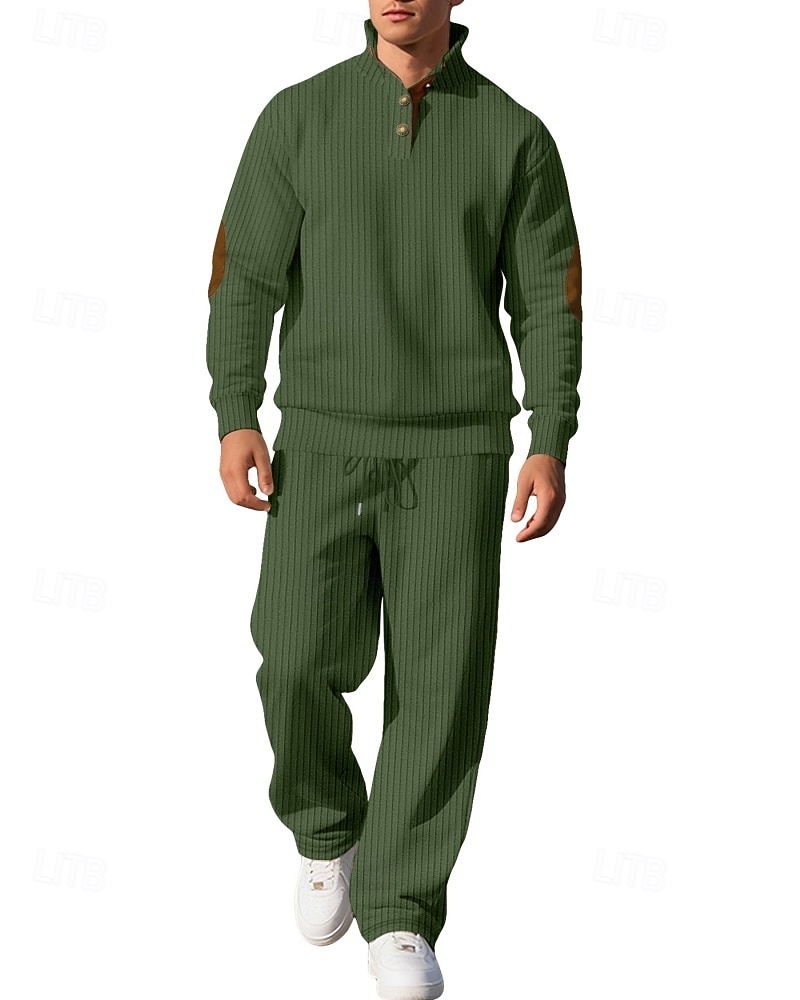 Men's Tracksuit Jogging Suit Workout Suits Drawstring with Pocket Solid Colored Athletic Clothing Set Fall Black White Outdoor Travel Sports Windproof Warm Breathable Long Sleeve Sport Activewear 2026 - $51.99 –P2