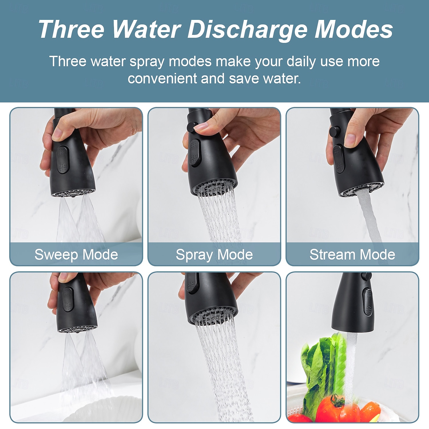 Kitchen faucet - Two Handles Two Holes Electroplated / Painted Finishes Pull-out / Pull-down / Standard Spout / Tall / High Arc Wall Mounted Modern Contemporary Kitchen Taps 2026 - $279.19 –P2