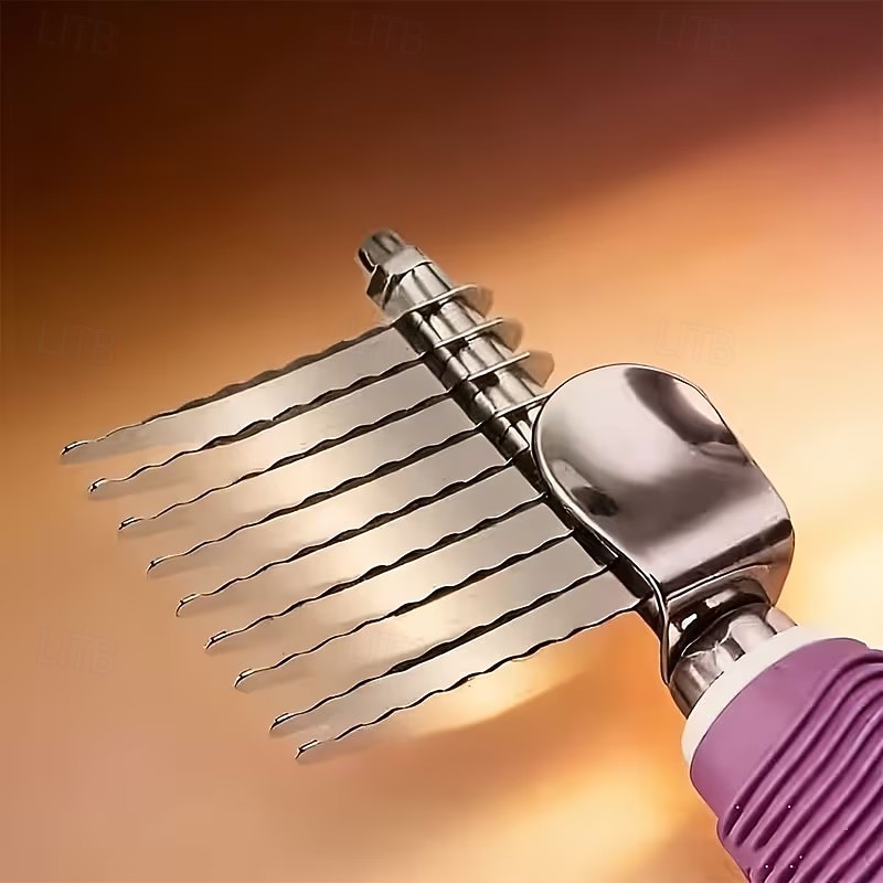 Pente desembaraçador para pelos de animais de estimação, com lâminas longas e seguras para cães e gatos, ideal para desembaraçar pelos emaranhados ou com nós na pelagem interna. de 2026 por $16.99 –P2