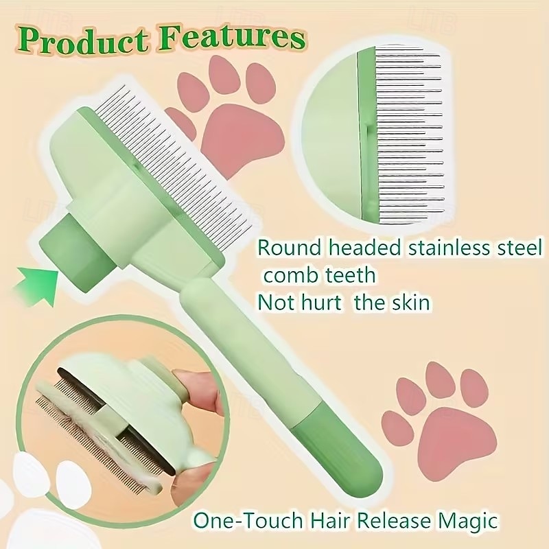 2pcs Dog Hair Remover Brush Cat Dog Hair Grooming And Care Comb For Long Hair Dog Pet Removes Hairs Cleaning Bath Brush Dog Supplies 2026 - $15.99 –P6