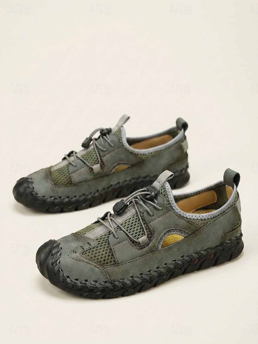 Men's Green Casual Beach Shoes Lightweight Breathable Comfort Walking Footwear for Beach Vacation, Tropical Travel, Seaside Leisure and Warm Weather Wear 2026 - $42.99 –P3