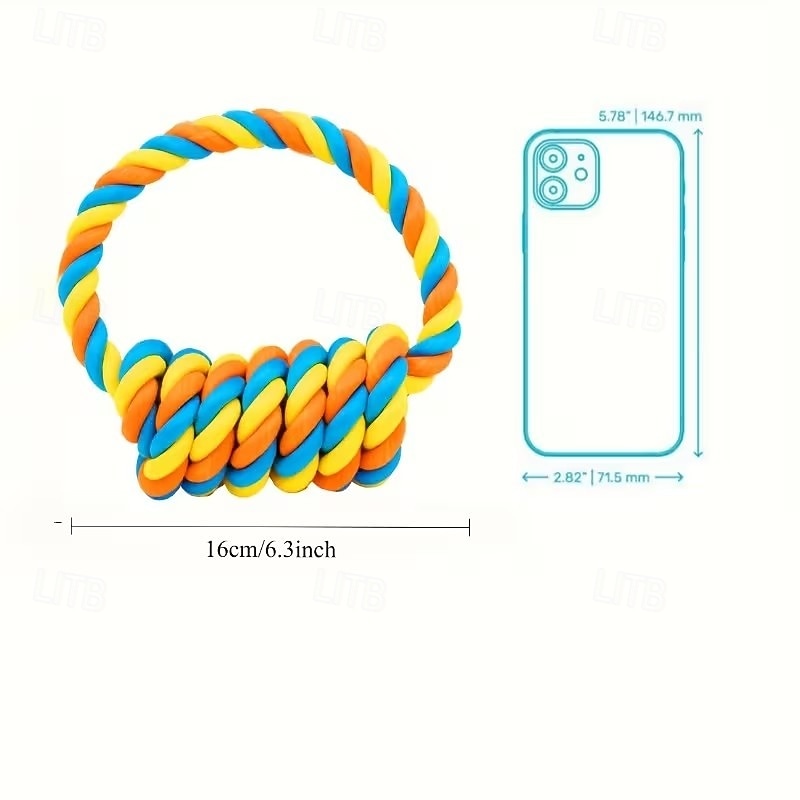 1pc Large Breed Knot Dog Toy-Multicolor, Tough Chew Toy for Aggressive Chewers, Heavy Duty Dental Floss Toy Kit Anti-Chew Design 2026 - $19.99 –P11