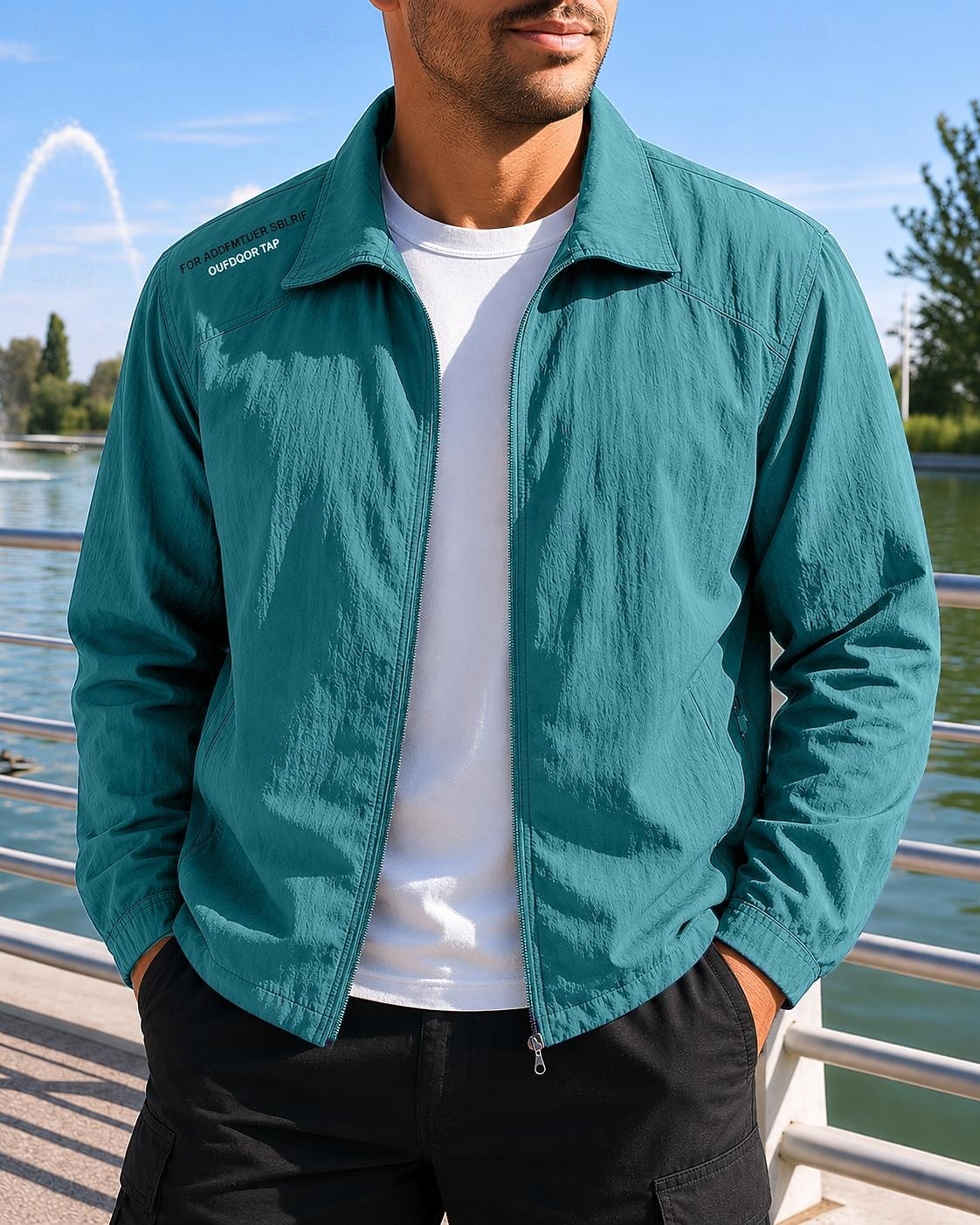 Hombre Color sólido Chaqueta para correr Chaqueta para exteriores Verano Primavera Full Zip Manga Larga Deportivo Protección Solar Ligero Transpirable Tenis Golf Corriendo Gris oscuro Azul Gris Claro 2026 - $20.99 –P4