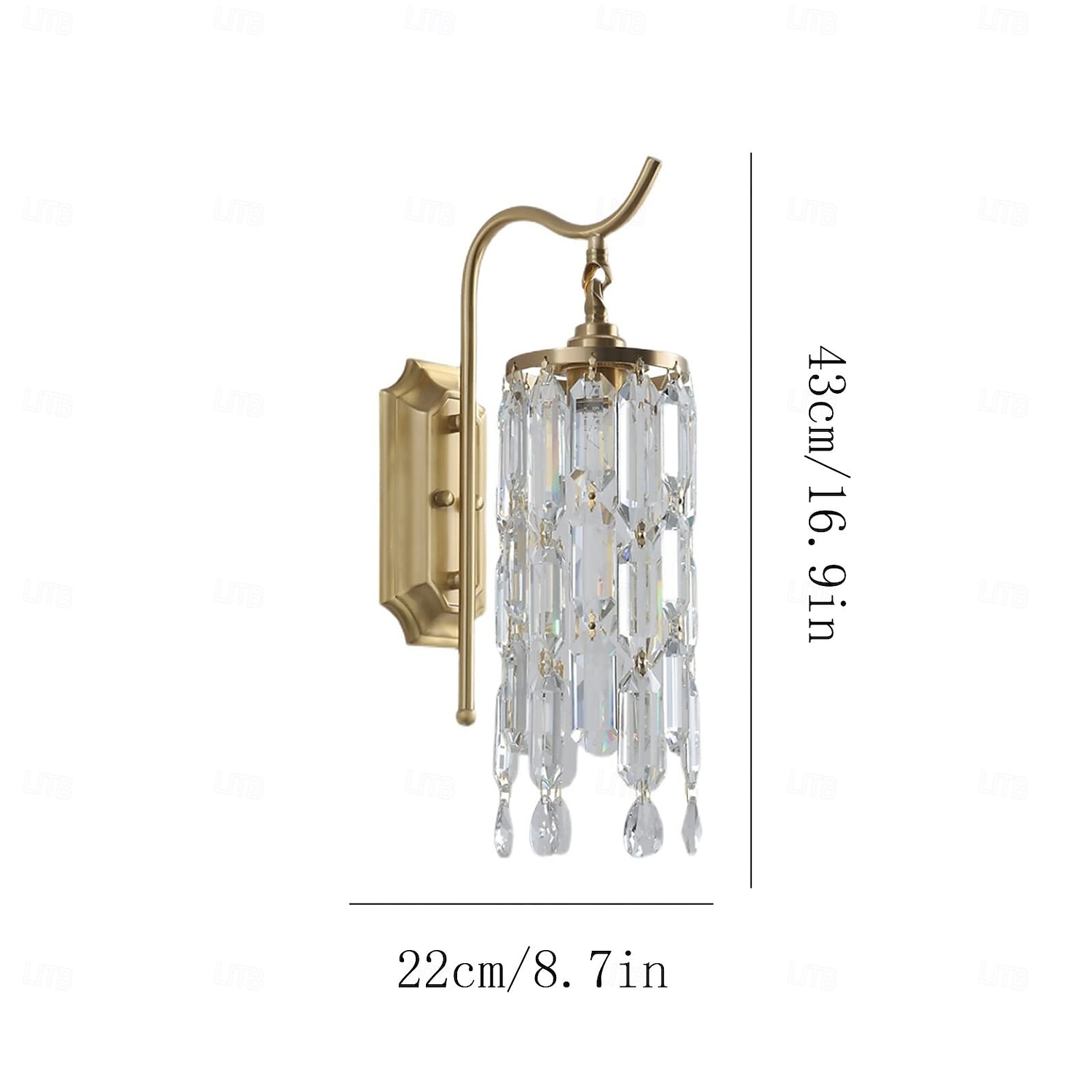 Aplice de perete de interior, aplice aurie cu 1 lumină, corpuri de iluminat moderne de perete, aplice de perete în stil rustic cu abajur din sticlă transparentă, aplice pentru living, dormitor, scară, 2026 - $300.29 –P1