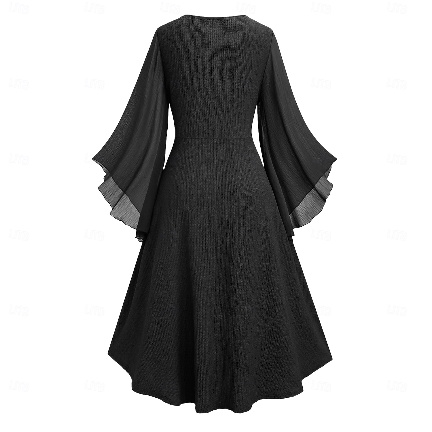 Retro / vintage Keskiaika Renessanssi Keskipäivä Mekot Pitkähihainen noita keijukainen Talonpoika Solmittava Pyöreä kaula-aukko Naamiaispuku Naisten Fantasia Halloween Juhla Renessanssin messut LARP 2026 - $49.99 –P10