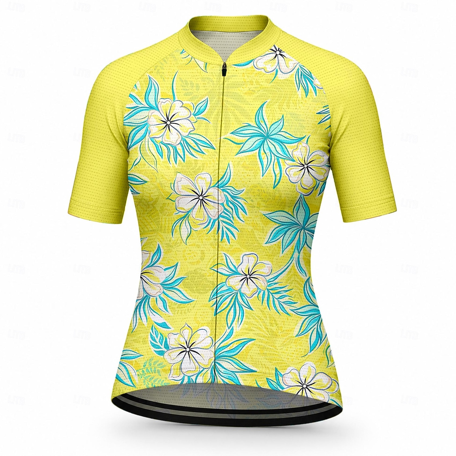 Women's Cycling Jersey Floral Short Sleeve Bike Jersey Top with 3 Rear Pockets Sunscreen UV Resistant Quick Dry Reflective Strips Sports Yellow Pink Blue Clothing Apparel 2026 - $28.99 –P2