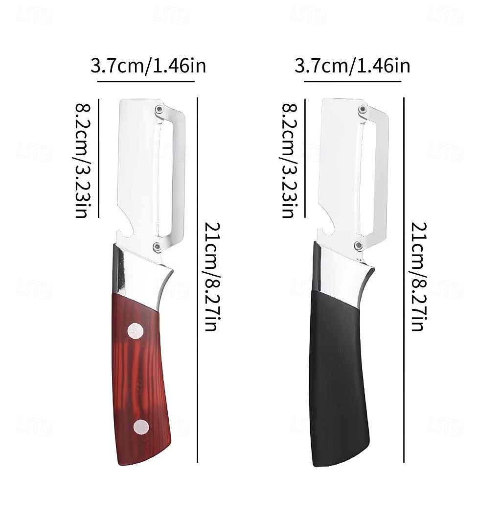 Conjunto de 2 descascadores e abridores de garrafa multifuncionais em aço inoxidável, utensílio de cozinha 2 em 1, descascador resistente para frutas e legumes como batatas, cenouras, pepinos e maçãs, de 2026 por $19.99 –P11