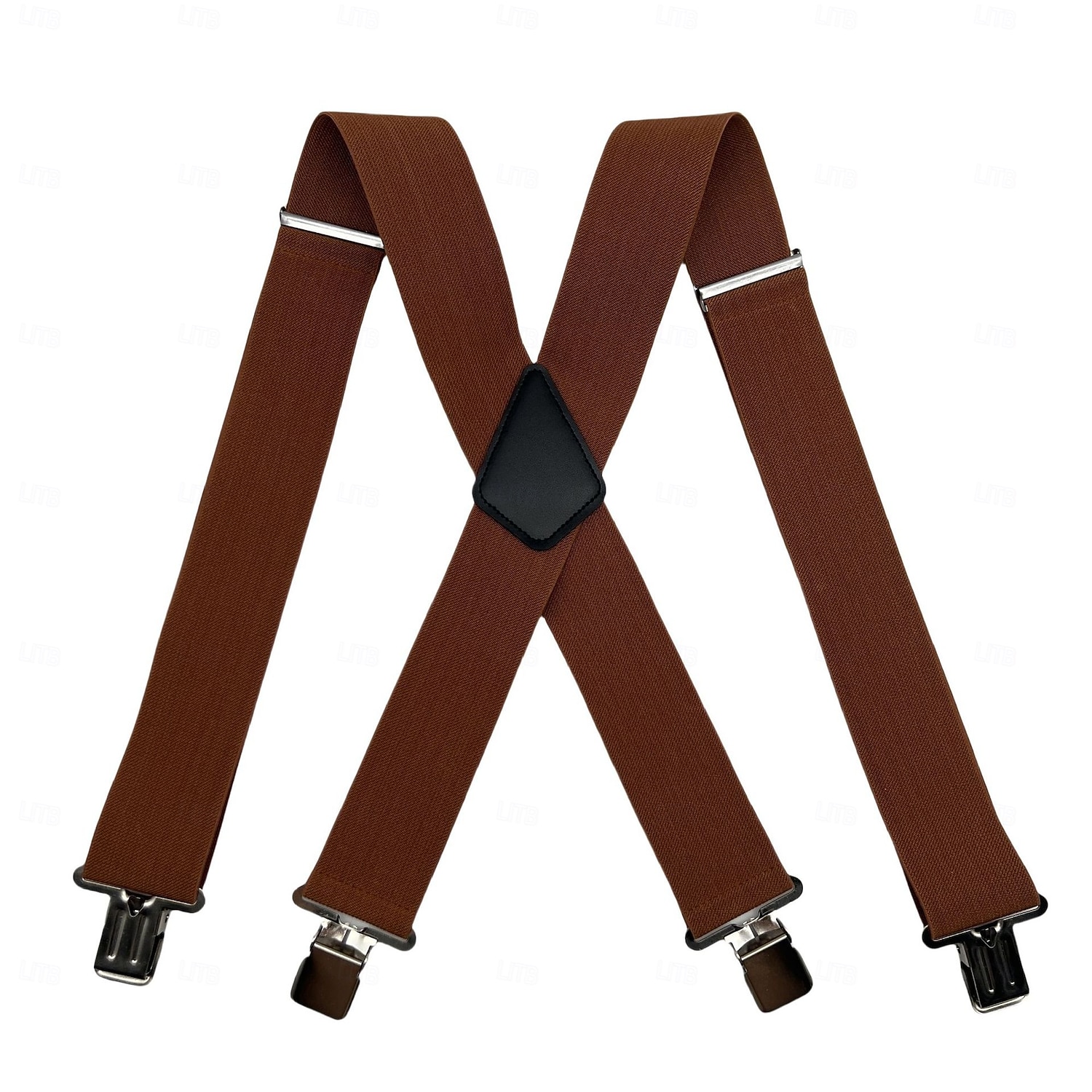 Bretelle da uomo a 4 clip stile X, elastiche e regolabili per pantaloni (larghezza 5 cm), clip in metallo resistenti, ideali per abbigliamento casual, formale e per attività all'aperto. del 2026 a $15.99 –P10