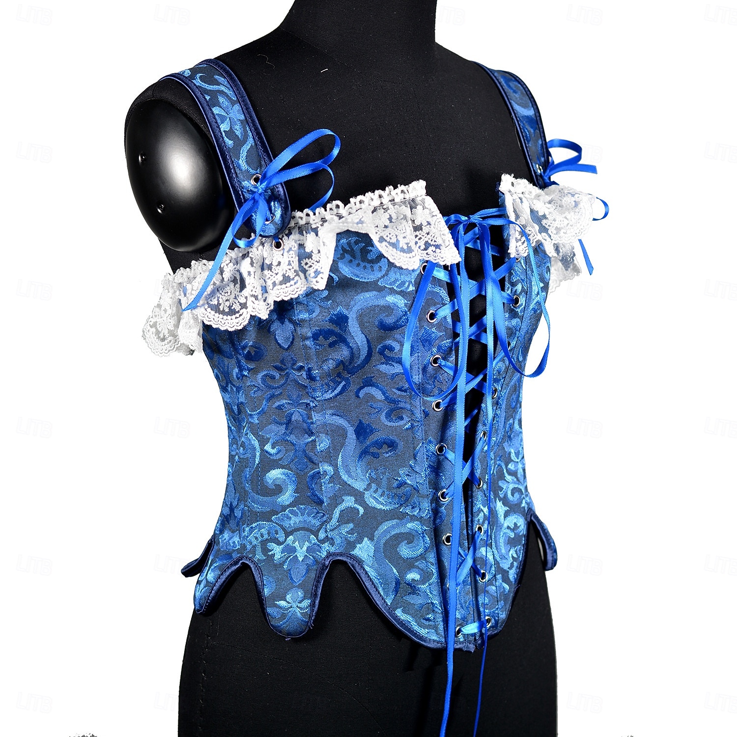 Medieval Renaissance Corset Bodice Fairy Noblewoman Jacquard Floral Fancy Dress Women's Fantasy Royal Halloween Carnival Casual Daily Renaissance Fair LARP Adults' Corset Spring & Summer 2026 - $55.99 –P7
