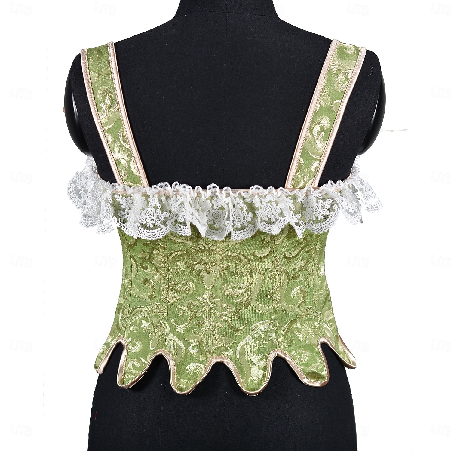 Medieval Renaissance Corset Bodice Fairy Noblewoman Jacquard Floral Fancy Dress Women's Fantasy Royal Halloween Carnival Casual Daily Renaissance Fair LARP Adults' Corset Spring & Summer 2026 - $55.99 –P4