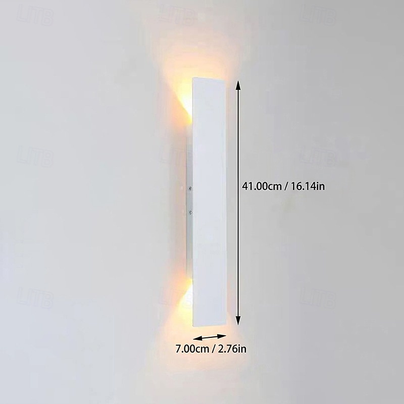 Outdoor Modern Nordic Style Outdoor Wall Lights Living Room Outdoor Aluminum Wall Light IP54 110-120V 220-240V 18 W 2026 - kr.1094 –P3