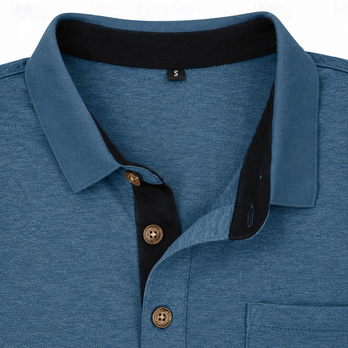 Homme Chemise de golf Polos de Golf Occasionnel Travail Revers Manche Courte Basique Moderne Uni Boutons Poche Avant Été Printemps Coupe régulière Bleu Bleu Clair Bleu clair Chemise de golf de 2026 ? $33.99 –P2