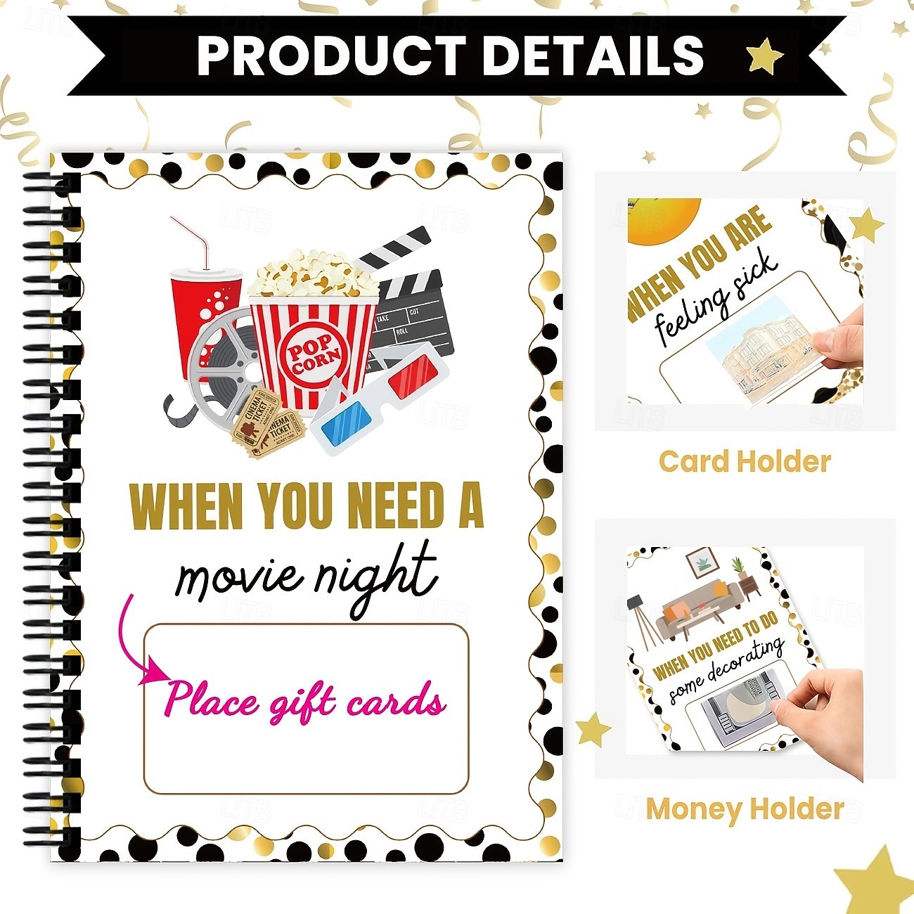 Álbum de tarjetas de regalo de graduación 2026, un portatarjetas de regalo esencial para graduados que se independizan, portatarjetas sorpresa de cumpleaños para paquetes de regalo creativos, regalo 2026 - $14.99 –P5