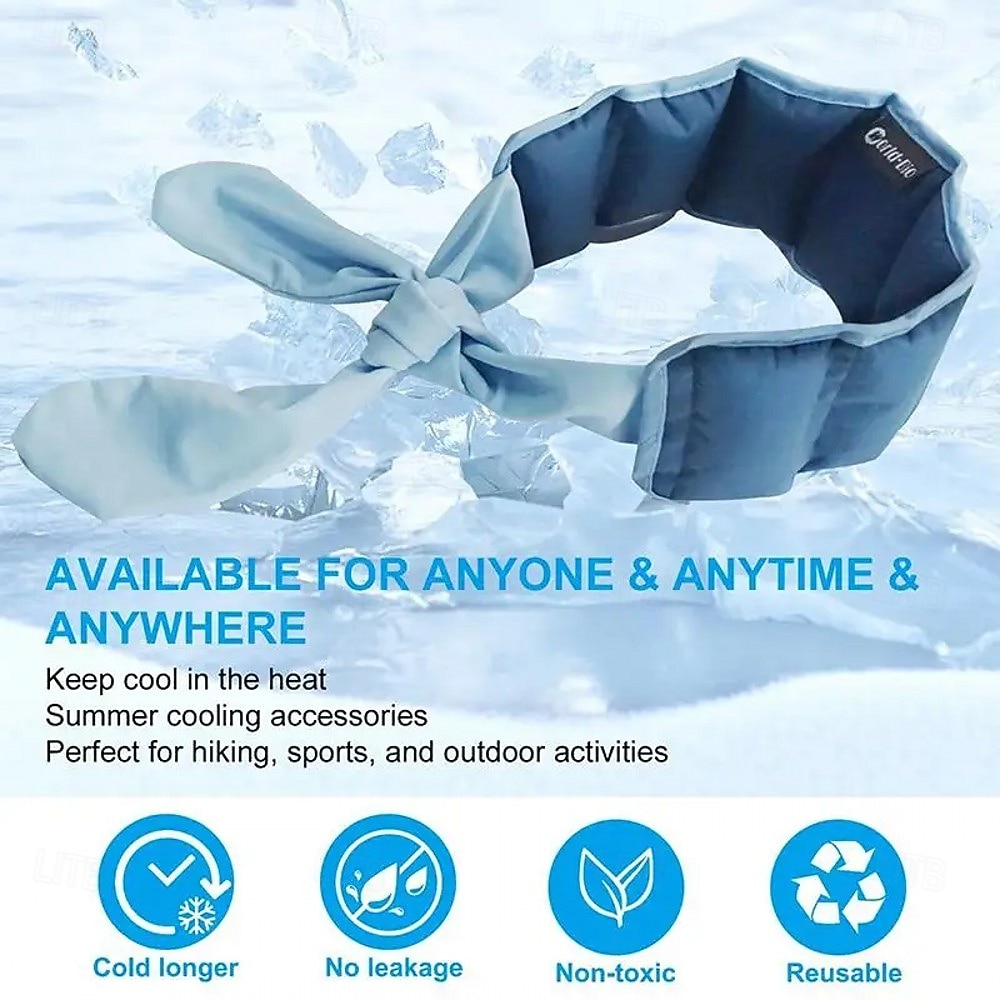 Summer Neck Cooling Cold Sensation Ice Scarf ice Pack Sports Headscarf Pet Ice Scarf  Outdoor Shoulder And Neck Heatstroke Prevention Ice Scarf, Physical Cooling And Coolness, Wearing Sports Ice Band 2026 - $20.99 –P6