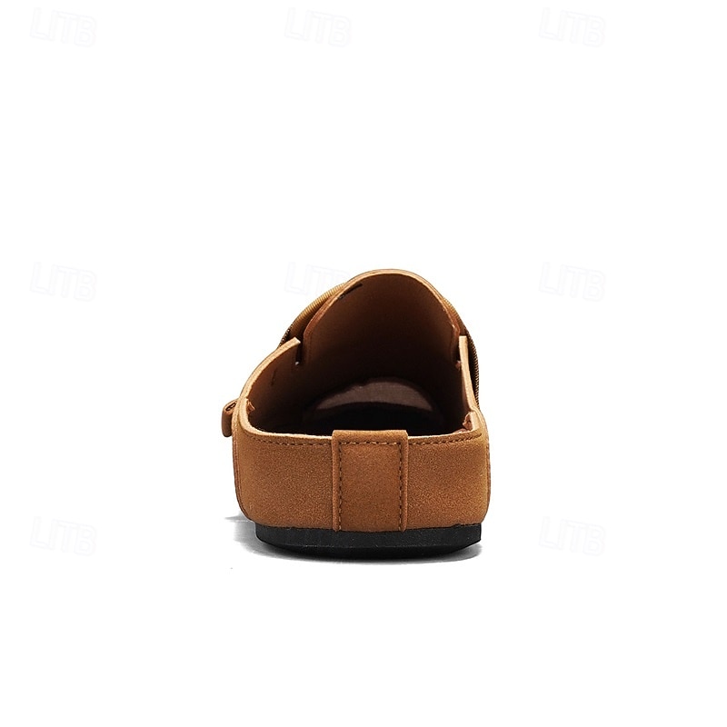 herrsandaler med stängd tå, slip-on-skor med justerbar rem, bekväma sommarskor för stranden, resorten, vardagsbruk 2026 - $32.99 –P4