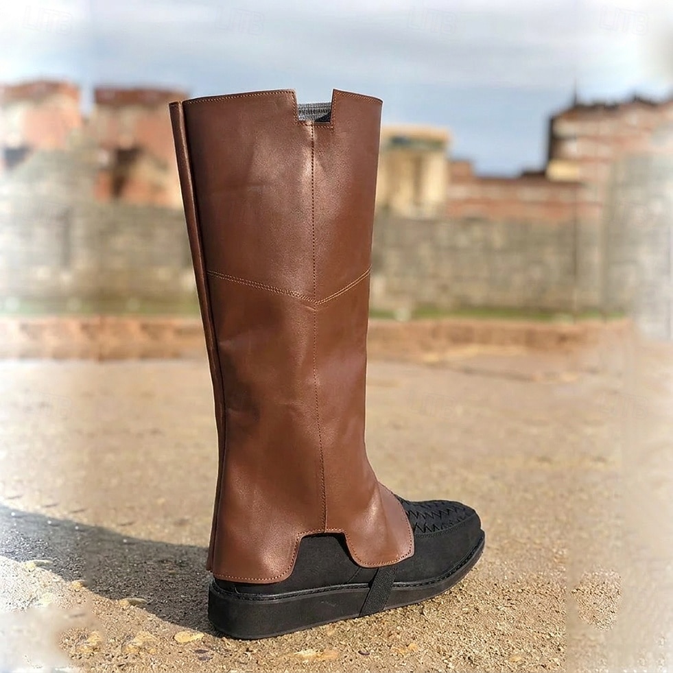 Retro / vintage Medieval Renascentist Arme si Armuri Ghetre Huse pentru cizme Pirat Viching Cruciat elfică Costume de fancy Bărbați Pirat Steampunk Halloween Carnaval LARP Adulți Husa pentru pantofi 2026 - $32.99 –P12