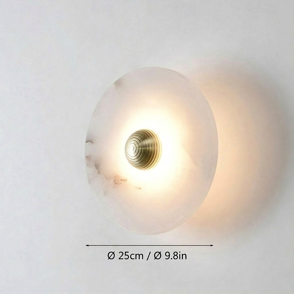 Lampada da parete a led in marmo 15/20/25/30/35 cm design minimalista per montaggio a parete apparecchio di illuminazione luci per interni per soggiorno camera da letto 110-240 v del 2026 a $165.99 –P9