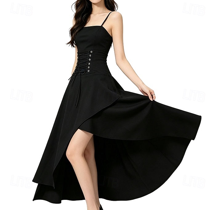 Gotic Medieval Renascentist Asimetric Fustă vrăjitoare Vampiri Zana Cu Șiret Costume de fancy Pentru femei Fantezie Halloween Carnaval Performanță Târgul Renașterii LARP Adulți Fustă 2026 - $37.99 –P1