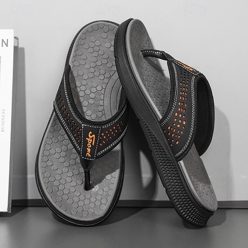 Men's Brown Toe Post Flip Flops Casual Comfort Thong Sandals Lightweight Summer Beach Footwear for Vacation, Poolside, Resort Wear and Everyday Relaxation 2026 - $42.99 –P3