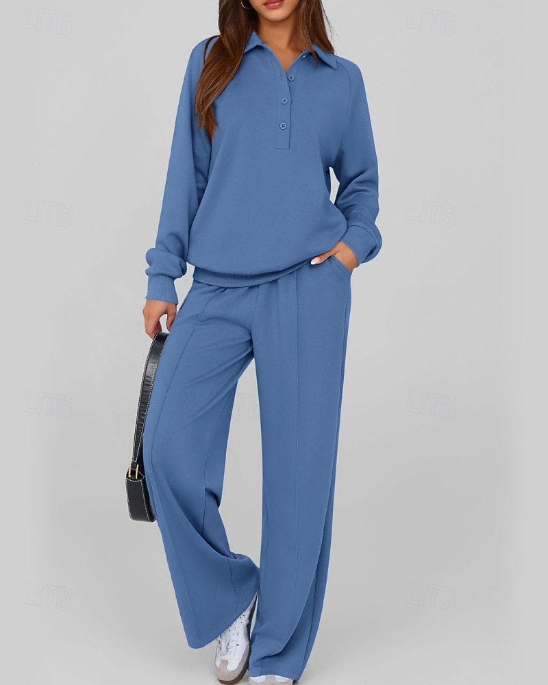 Damen Pullover-Trainingsanzug-Sets 2-teiliger Trainingsanzug Lounge-Outfits  Kordelzug mit Tasche Einfarbig Sportbekleidungsset Herbst Dunkelgrau Schwarz Fitnessstudio Fitnesstraining Leger Winddicht 2026 - $46.99 –P3