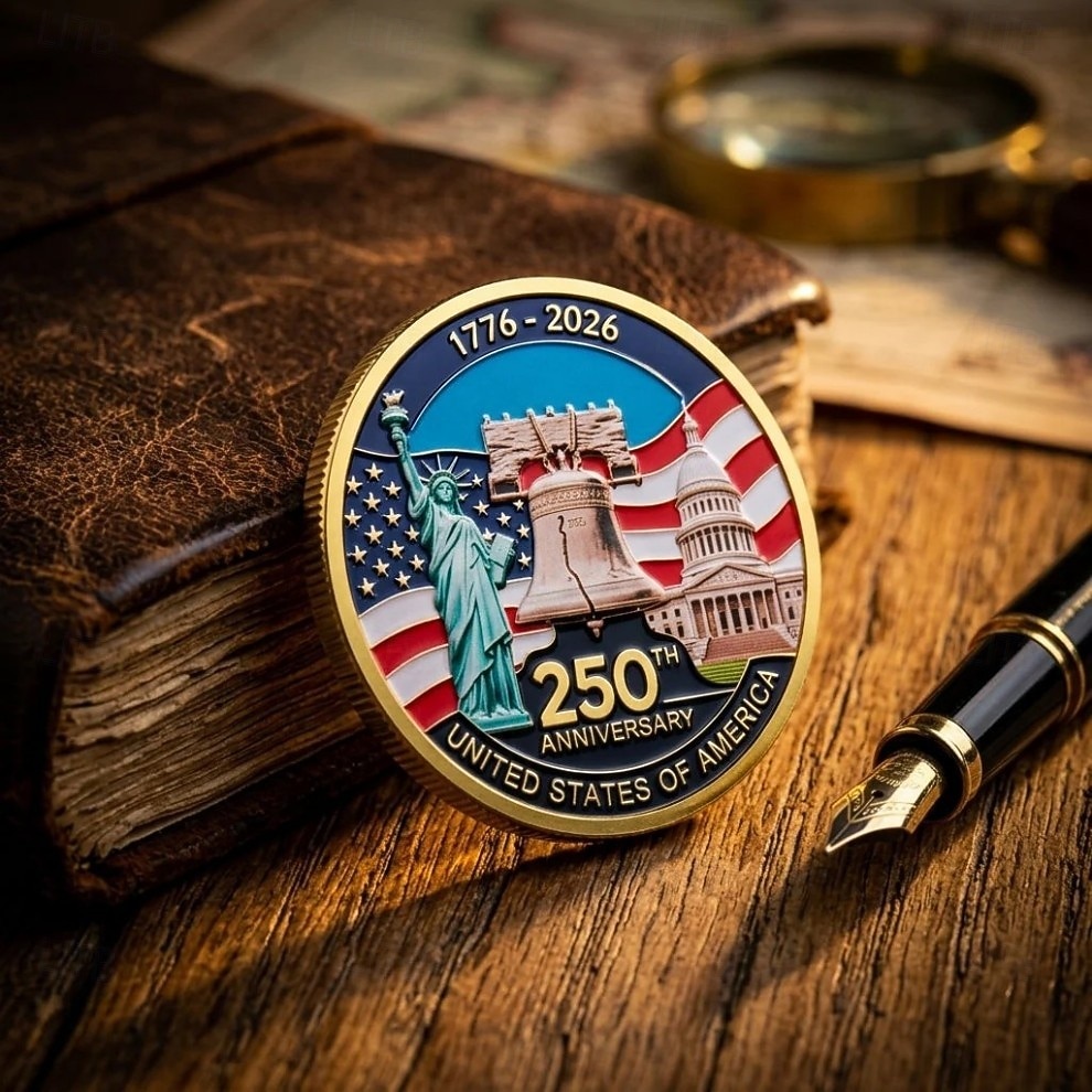 9 db-os amerikai 250. évfordulós emlékérme ajándékkészlet, hazafias katonai kihívás érmegyűjtemény, díszdobozban, amerikai 1776-2026 emléktárgy ajándék a függetlenség napjára 2026 - $49.99 –P12