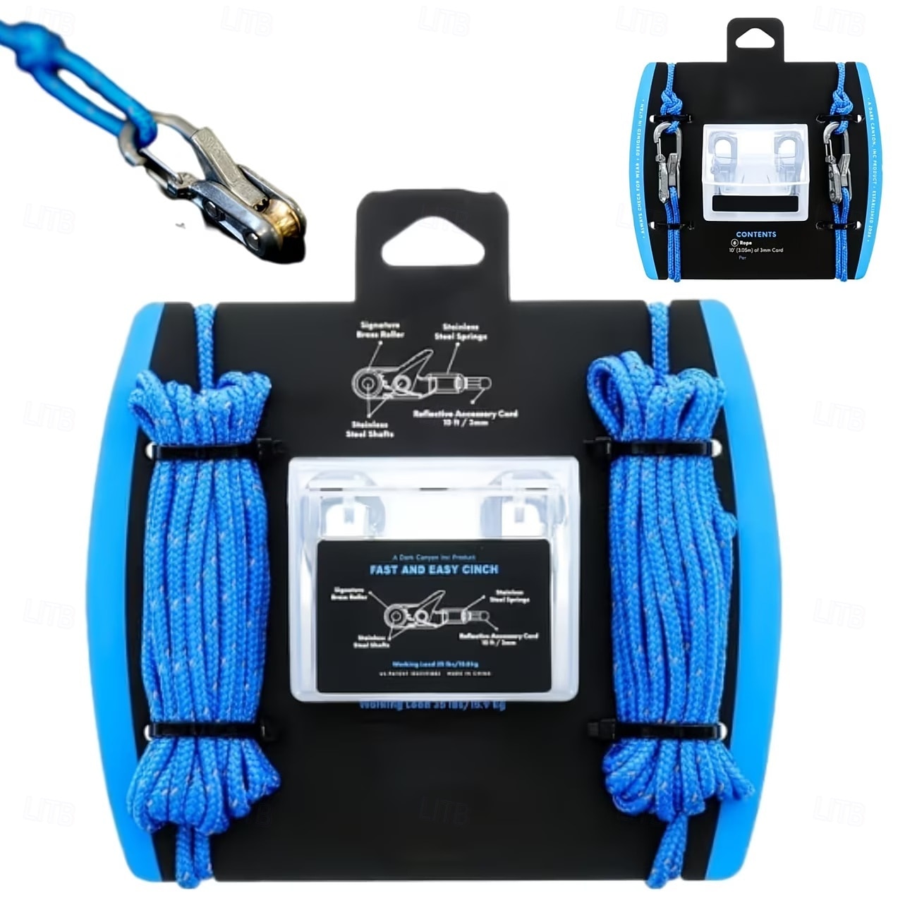 6er-Pack Paracord-Versteller für den Außenbereich, Seilrollenspanner mit Verriegelungsschnalle, Seilspannwerkzeug mit robustem Spanngurt für Camping, Bootfahren, LKW-Ladung, Zeltausrüstung, inklusive 2026 - $27.99 –P1