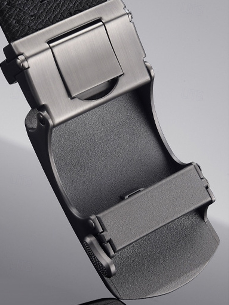 Men's Genuine Leather Ratchet Belt, Adjustable Dress Belt with Multiple Automatic Buckle Styles for Wedding Parties, Travel Vacation and Daily Casual Wear 2026 - $18.99 –P8