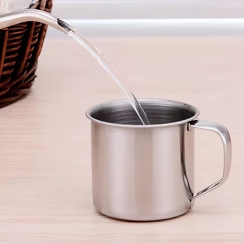 4/6PCS Stainless Steel Coffee Cups, Double-Layer Stainless Steel Material, Portable and Durable with Handle, Easy to Clean, Suitable for Camping, Travel, Office, Car Use, and Cafes 2026 - $9.99 –P4