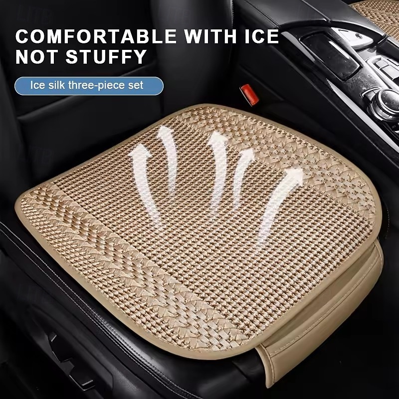 Universal Car Seat Cushion Covers 3-Piece Set, Breathable Cooling Woven Seat Protectors for Front and Rear Bench, Anti-Slip Pad for Most Cars Trucks SUVs 2026 - $47.99 –P3