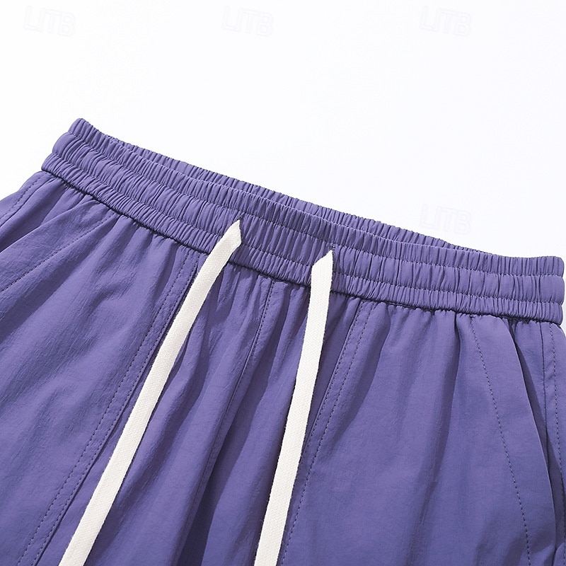 Hombre Pantalones Pantalones casuales Pantalones anchos Pantalones de paracaídas Pantalones de secado rápido Correa 2 en 1 Multi bolsillo Plano Dispersor de humedad Transpirable Longitud total Casual 2026 - $26.99 –P4