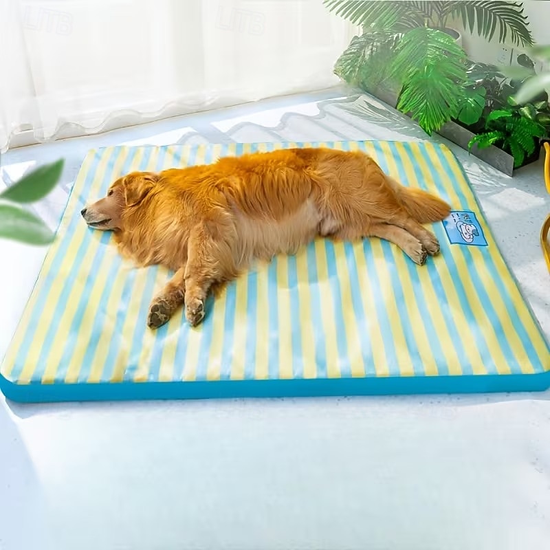 Cartoon Striped Beach Mat for Dogs, Cat Mat, Cooling Mat, Dog Bed, Cat Bed, Pet Bed, Pet Supplies, Removable and Washable 2026 - $22.99 –P6