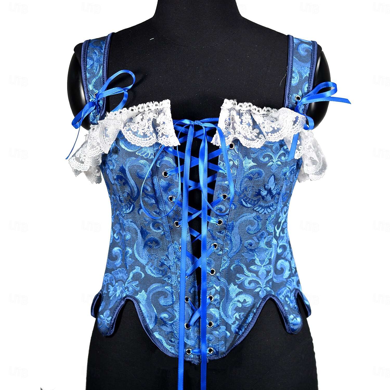 Medieval Renaissance Corset Bodice Fairy Noblewoman Jacquard Floral Fancy Dress Women's Fantasy Royal Halloween Carnival Casual Daily Renaissance Fair LARP Adults' Corset Spring & Summer 2026 - $55.99 –P5