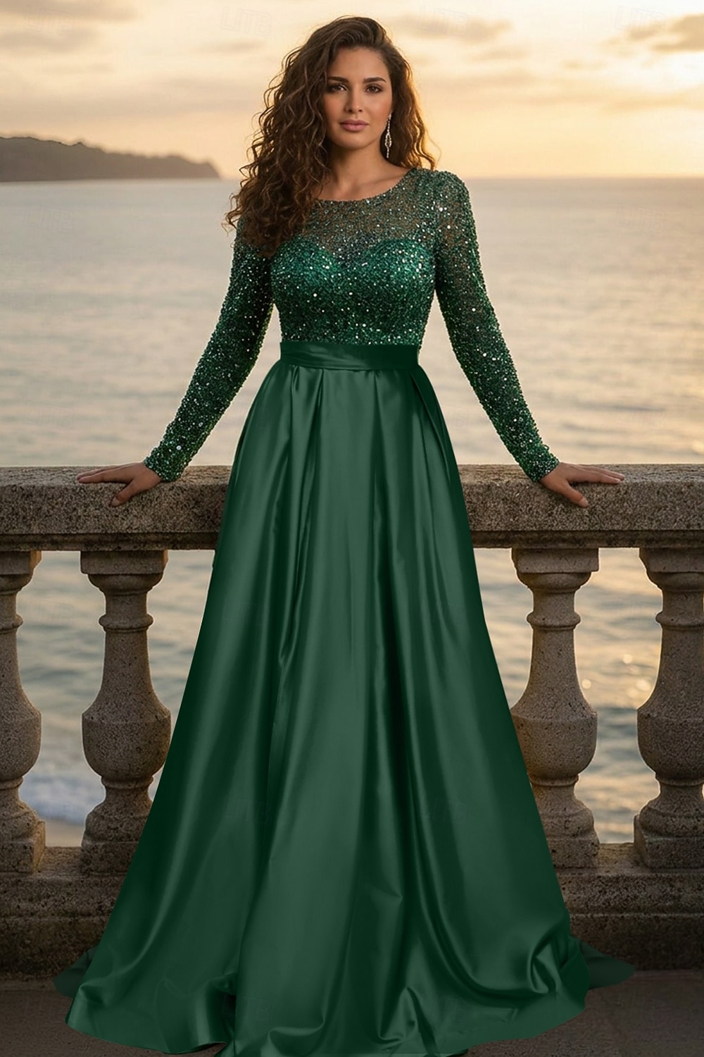 P6 Prom A-Line Floor Length Prom Dresses Evening Gown Ball Gown Formal Dress ...