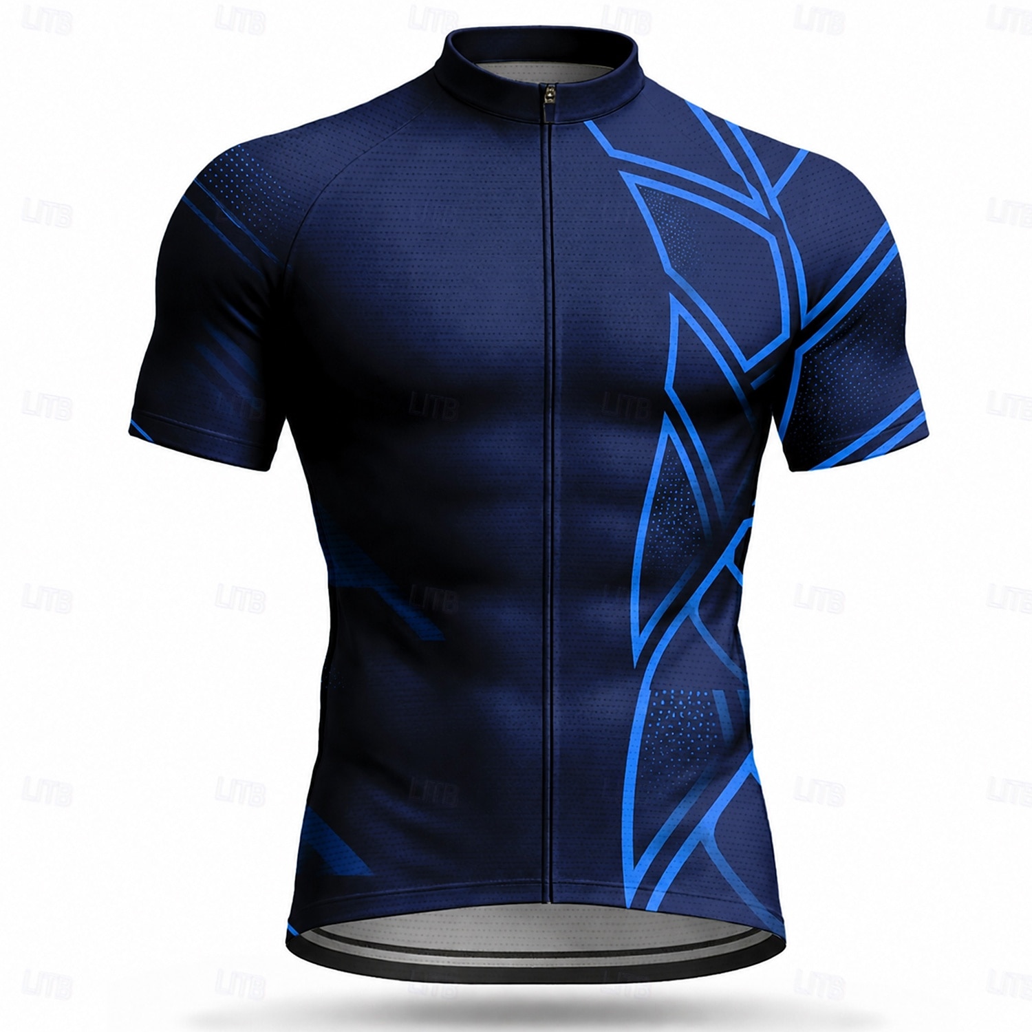 Da uomo Maglia da Ciclismo Geometrico Manica Corta Bicicletta Maglia Top con 3 tasche posteriori Resistente ai Raggi UV Asciugatura Rapida Con tasche Cerniera Frontale Gli sport Blu Rosso Verde del 2026 a $28.99 –P10