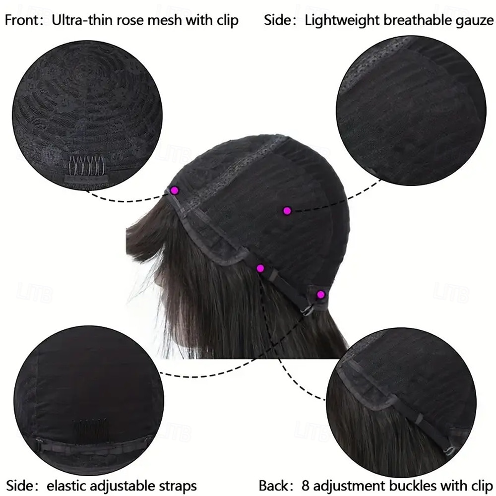 Machine-made BOBO Human Hair Wig Straight Human Hair 150% Density For Black Women 2026 - $131.99 –P6