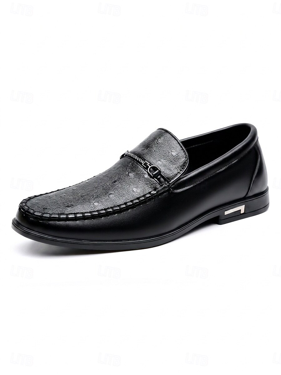 Mocasines marrones para hombre: zapatos casuales de vestir, suaves, ligeros y cómodos, ideales para veladas en resorts, cenas de vacaciones, fiestas en la playa y para un estilo elegante y sofisticado. 2026 - $42.99 –P8