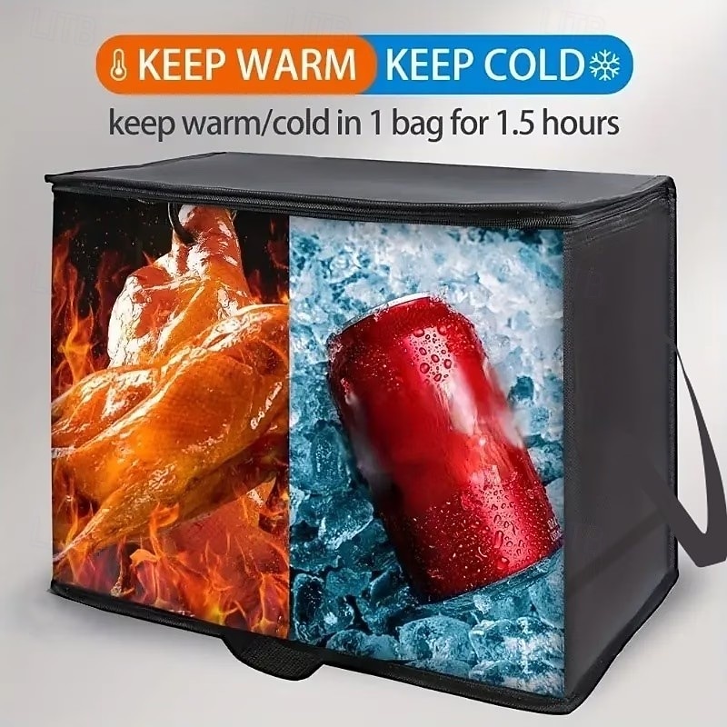 2 bolsas isotérmicas grandes y extragrandes, mantienen la comida caliente o fría durante varias horas: bolsa de compras, bolsa térmica suave, adecuada para catering/doordash, bolsa isotérmica para 2026 - $15.49 –P4