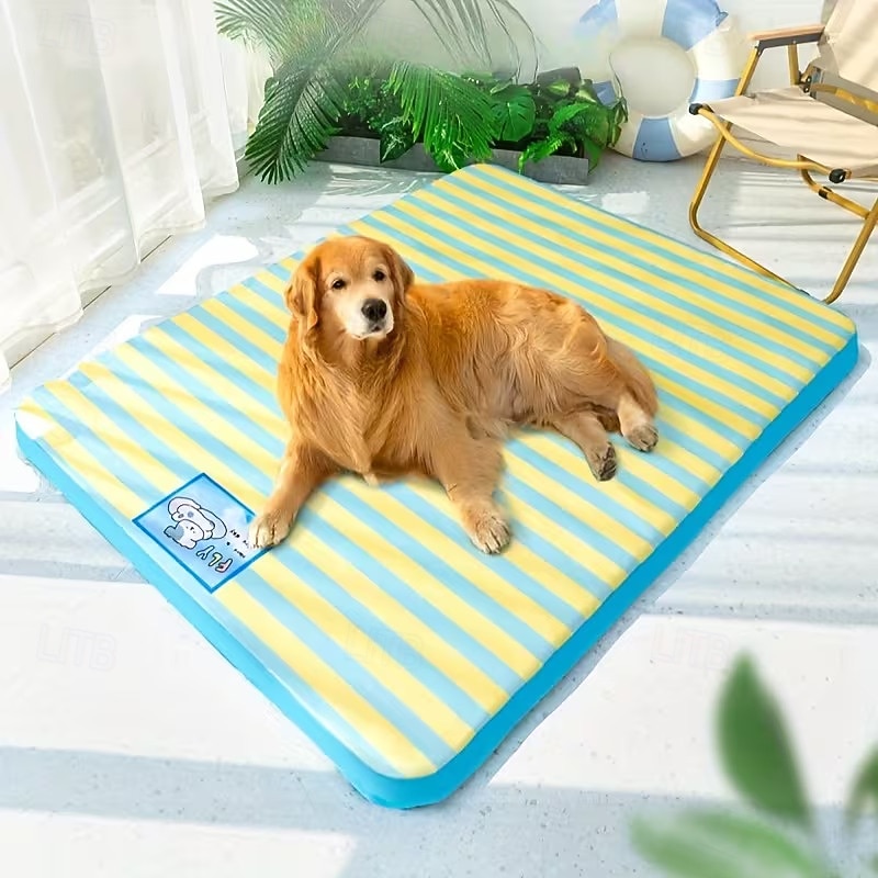 Cartoon Striped Beach Mat for Dogs, Cat Mat, Cooling Mat, Dog Bed, Cat Bed, Pet Bed, Pet Supplies, Removable and Washable 2026 - $22.99 –P5
