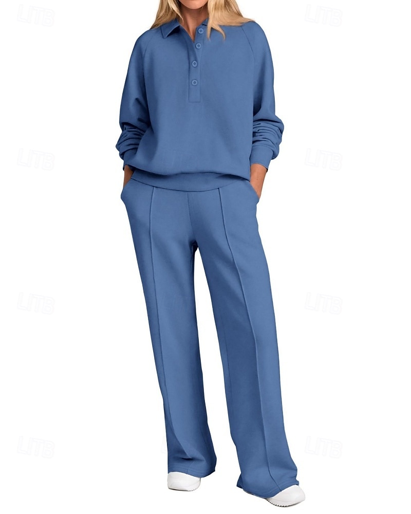 Damen Pullover-Trainingsanzug-Sets 2-teiliger Trainingsanzug Lounge-Outfits  Kordelzug mit Tasche Einfarbig Sportbekleidungsset Herbst Dunkelgrau Schwarz Fitnessstudio Fitnesstraining Leger Winddicht 2026 - $46.99 –P2