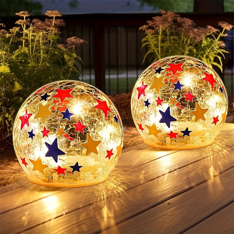 2 Pièces 2 W Lumières solaires LED Lumières de Chemin & Lanternes Lumières de Sculpture & Paysage Multifonction Alimenté par énergie solaire Mignon Blanc Chaud 3.7 V Éclairage Extérieur Cour Jardin 20 de 2026 ? $26.99 –P8