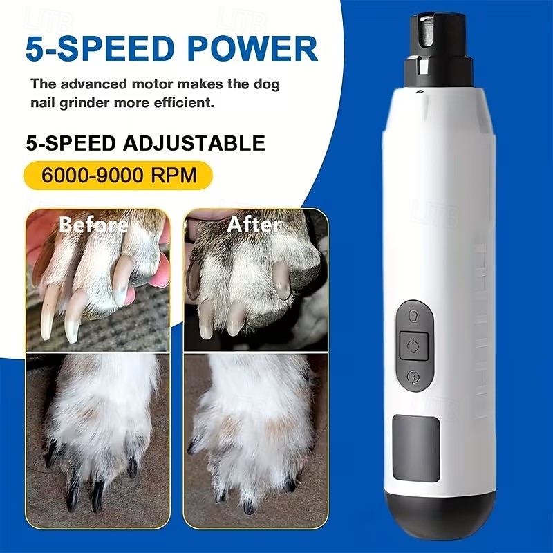 Dog Nail Grinders Painless USB Charging Rechargeable Pet Nail Clippers Quiet Electric Dog Cat Paws Nail Tools 2026 - $29.99 –P4