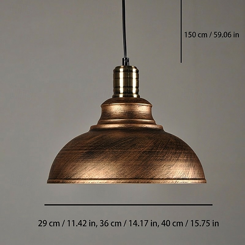 Illuminazione a sospensione, lampada da soffitto rustica vintage in metallo stile fattoria, lampade a sospensione con attacco E26, lampade a sospensione industriali nere per corridoio, isola cucina, sala da pranzo, soggiorno 110-240 V del 2026 a $160.99 –P1