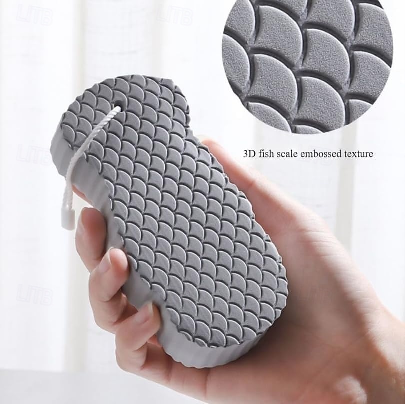 8 bucăți mingi de baie exfoliante 3D ultra-moi, scrubber corporal reutilizabil pentru curățarea profundă și îndepărtarea pielii moarte, durabil și igienic, potrivit pentru utilizare la spa acasă, face 2026 - $13.99 –P8