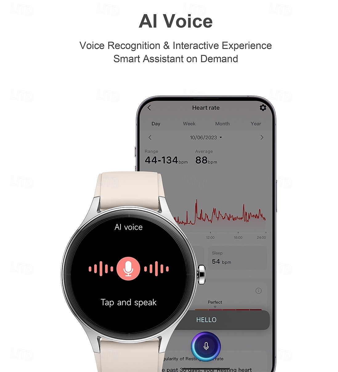 Smart Watch for Women, 1.27" Round Display Elegant Smartwatch with AI Voice Assistant, SpO2 Heart Rate Sleep Monitor, 100+ Watch Faces, Fashion Fitness Tracker for Android iOS 2026 - $64.99 –P7