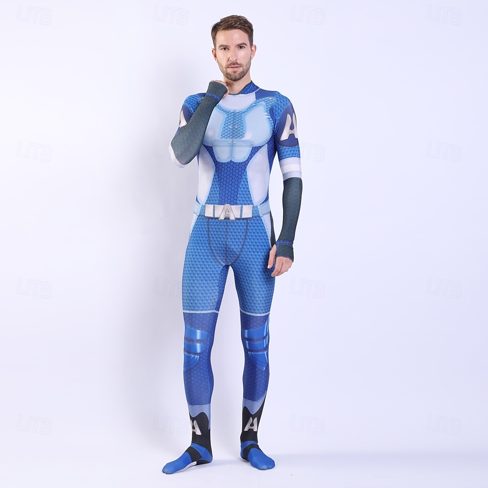 Anti-herói Super-vilão Super heroi Fantasia fantasia Fatos de Corpo Patriótico for Unisexo Crianças Adulto Dia Das Bruxas Carnaval Espetáculo Comic Con de 2026 por $48.99 –P7