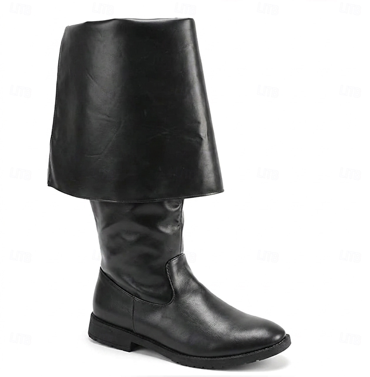 Medieval Renacimiento Zapatos Botas hasta la rodilla Botas planas de jazz Pirata Vikingo Cruzado Disfraz Hombre Celta Pirata Víspera de Todos los Santos Mascarada Rendimiento Fiesta y Noche LARP 2026 - $62.99 –P5