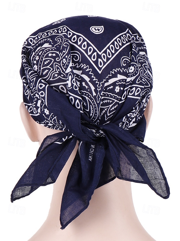 Cappello da baseball da donna con bandana, traspirante, in poliestere, con laccetti posteriori, ideale come cappello da sole, con stampa paisley, perfetto per vacanze estive al mare, equitazione, del 2026 a $9.99 –P7