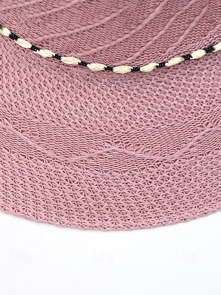 Women's Bohemian Straw Sun Hat, Multi-Color Wide Brim Beach Vacation Hat with 3D Flower Decor for Casual Wear 2026 - $9.99 –P12