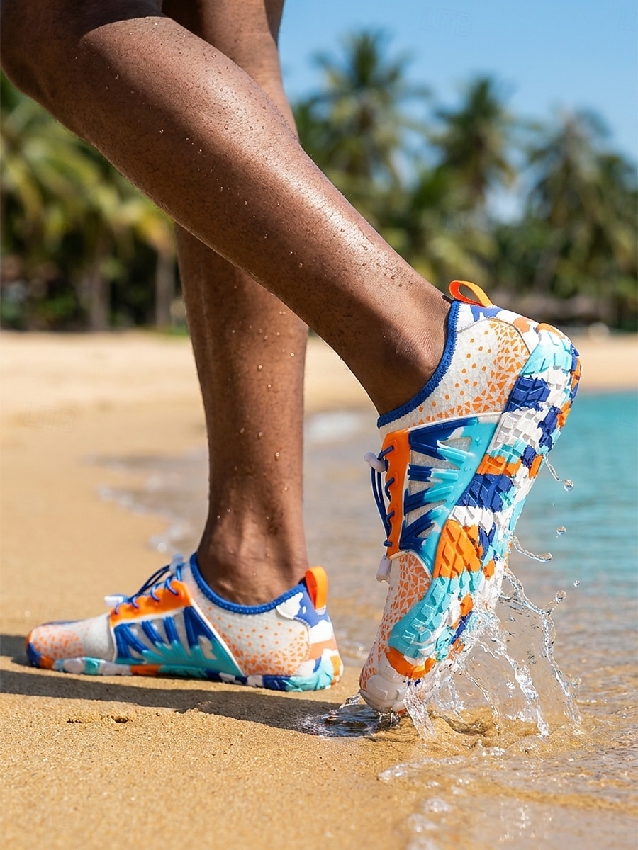 Men's Blue Water Shoes - Quick-Dry Barefoot Aqua Sneakers - Breathable Non-Slip Outdoor Shoes for Water Activities, Beach Walking, Swimming and Vacation Travel 2026 - $34.99 –P1