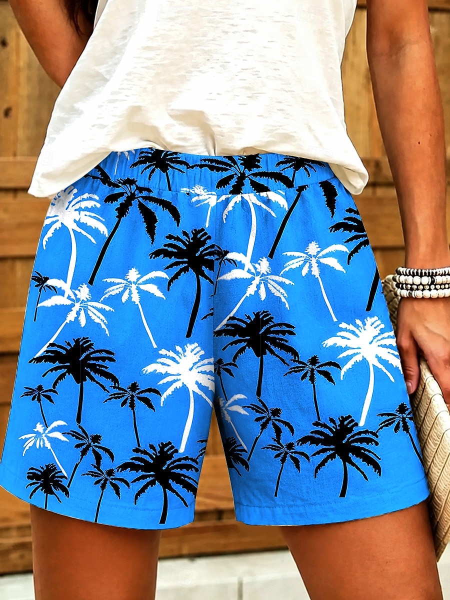 Dam Capribyxor Damasker Semester Vintage Hawaiisk Vadlängd Medium Midja Blommig Grafisk Tropisk Mönster Komfort Oelastisk Dagligen Utomhus Semester Gul Rubinrött Blå Sommar Vår Normal 2026 - $24.99 –P5